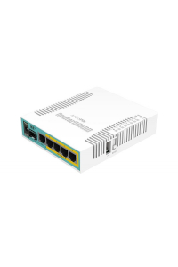 Obrázok pre Mikrotik hEX PoE router zapojený do sítě Bílá