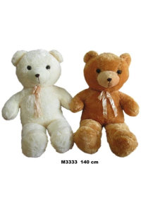 Obrázok pre Mascot Teddy bear with bow 2 colors 140cm 143570 SunDay mix price for 1 pc