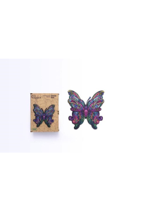 Obrázok pre Wooden puzzle eco 103 Colorful butterfly A3