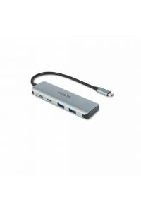 Obrázok pre DICOTA D32061 Rozbočovač 4 v 1 USB-C 4 v 1 vysokorychlostní 10 Gb/s stříbrný