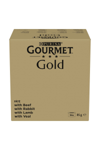 Obrázok pre PURINA GOURMET GOLD Mousse Mix 4 příchutě - mokré krmivo pro kočky - 96x85g