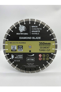 Obrázok pre SEGMENT TURBO CUT DIAMOND BLADE 350mm INDIAN PROFESSIONAL 15mm