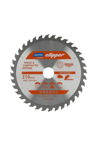 Obrázok pre NORTON CIRCULAR SAW BLADE 210mm x 30mm x 36z WOOD & ATB COMPOSITES (2.8 / 1.8)