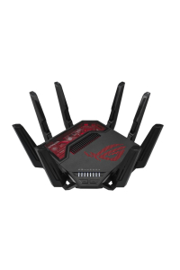 Obrázok pre ASUS ROG Rapture GT-BE19000 bezdrátový router Multi-Gigabit Ethernet Tři pásma (2,4 GHz / 5 GHz / 6 GHz) Černá, Červená