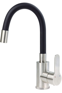 Washbasin mixer with curved spout Obrázok pre Washbasin mixer with curved spout