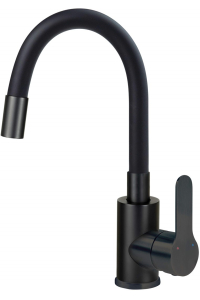 Washbasin mixer with curved spout Obrázok pre Washbasin mixer with curved spout