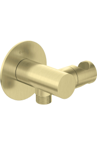 Round angled connector with handset holder Obrázok pre Round angled connector with handset holder