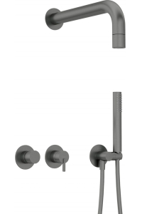 Obrázok pre Concealed shower set with hand shower - with horizontal mixer
