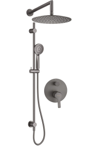 Obrázok pre Concealed shower set with rail - with overhead shower