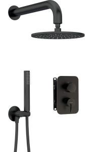 Concealed shower set with mixer box - with overhead shower Obrázok pre Concealed shower set with mixer box - with overhead shower