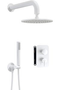 Concealed shower set with mixer box - with overhead shower Obrázok pre Concealed shower set with mixer box - with overhead shower