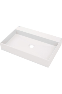 Obrázok pre Granite countertop washbasin with space for a tap - 60x40 cm