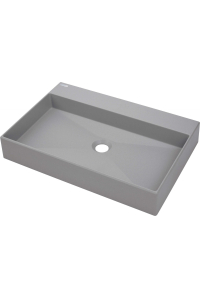 Obrázok pre Granite countertop washbasin with space for a tap - 60x40 cm