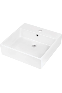 Obrázok pre Ceramic countertop/wall washbasin with space for a tap - 50x50 cm