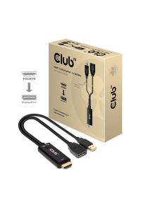 Obrázok pre CLUB3D HDMI 2.0 TO DISPLAYPORT 1.2 4K60HZ HDR M/F ACTIVE ADAPTER Černá