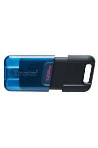 Obrázok pre Kingston Technology DataTraveler 80 M USB paměť 128 GB USB typu C 3.2 Gen 1 (3.1 Gen 1) Černá, Modrá