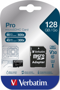 Obrázok pre Verbatim Pro 128 GB MicroSDXC UHS-I Třída 10