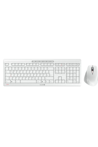 Obrázok pre CHERRY JD-8550DE-0 klávesnice Obsahuje myš Domov/kancelář RF bezdrátový QWERTZ Německý Bílá