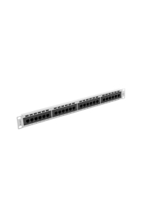 Obrázok pre Lanberg patch panel 24 port 1U cat.6 UTP gray PPU6-1024-S