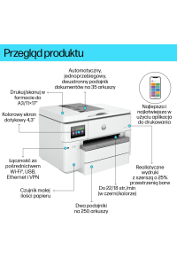 Obrázok pre HP OfficeJet Pro 9730e Bezdr. př. All-in-One Barva Tiskárna, Instant Ink; Oboustranný tisk