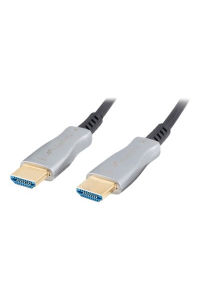 Obrázok pre Lanberg CA-HDMI-20FB-0500-BK optical cable HDMI M/M 50m v2.0 4K AOC