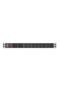 Obrázok pre LANBERG POWER STRIP RACK PDU (1U, 16A,2XC19,8XC13)