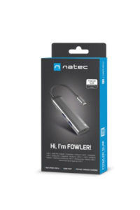 Obrázok pre NATEC Fowler Slim Kabel USB 3.2 Gen 1 (3.1 Gen 1) Type-C Černá, Chrom