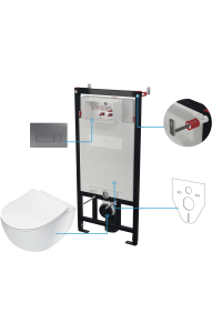Obrázok pre 6-in-1 concealed toilet set