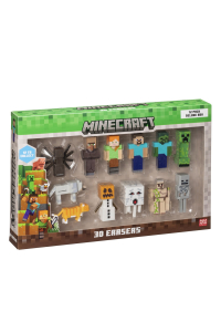 Obrázok pre MINECRAFT 3D ERASERS - 12 PACK DELUXE BOX