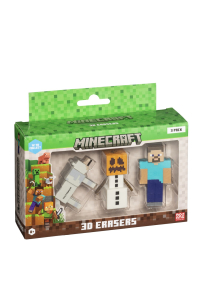 Obrázok pre MINECRAFT 3D ERASERS - 3 PACK VER.B