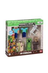 Obrázok pre MINECRAFT 3D ERASERS - 6 PACK DELUXE BOX VER.A