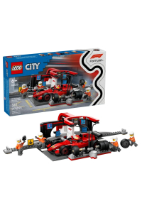Obrázok pre LEGO CITY 60443 F1 - Zastávka v boxech a posádka s vozem Ferrari