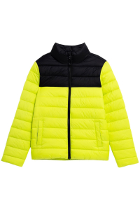 Obrázok pre Boy's down jacket 4F juicy green 4FJSS23TDJAM077 45S 146cm