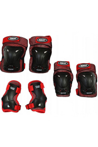 Obrázok pre Roces Ventilated JR Red/Black 3-Pack 301352 02 M Inline Skate Pads