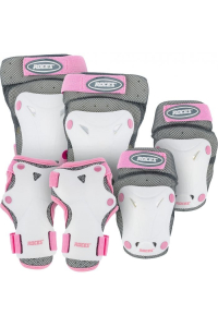 Obrázok pre Roces Ventilated JR White-Pink 3 Pack 301352 03 Junior M Inline Skate Pads