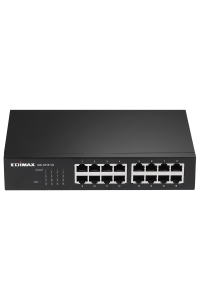 Edimax GS-1016 V2 síťový přepínač Řízený Gigabit Ethernet (10/100/1000) Černá Obrázok pre Edimax GS-1016 V2 síťový přepínač Řízený Gigabit Ethernet (10/100/1000) Černá