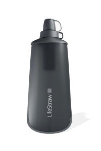 Obrázok pre Peak squeeze filter bottle 1l-dark grey LIFESTRAW