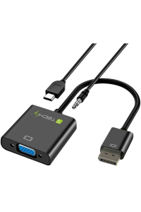 Obrázok pre Techly HDMI - VGA+3.5mm+Micro USB B M/F 0,15 m Černá