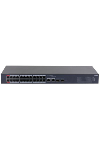 Obrázok pre Dahua Technology DH-CS4226-24ET-240 síťový přepínač Řízený L2 Gigabit Ethernet (10/100/1000) Podpora napájení po Ethernetu (PoE) Černá