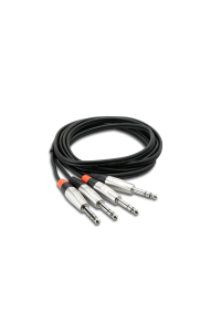 Obrázok pre Hosa Technology HSS-010X2 audio kabel 3 m 2x 6.35 mm TRS Černá