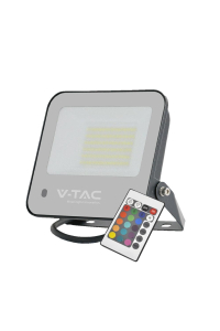 Obrázok pre Projektor LED V-TAC 50W Czarny IP65 Pilot VT-44053 RGB+6500K 4000lm