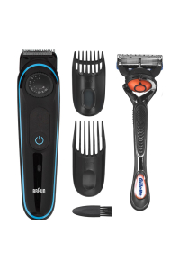 Obrázok pre BRAUN BT3240 zastřihovač vousů + břitva Gillette Fusion5 ProGlide Černá, Modrá