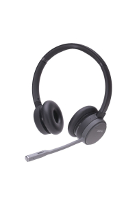 AGFEO Infinity Sluchátka s mikrofonem Bezdrátový Přes hlavu Kancelář / call centrum Bluetooth Černá Obrázok pre AGFEO Infinity Sluchátka s mikrofonem Bezdrátový Přes hlavu Kancelář / call centrum Bluetooth Černá