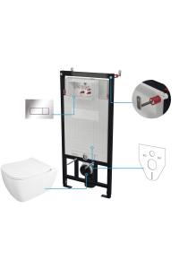 Obrázok pre 6-in-1 concealed toilet set