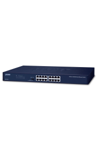 Obrázok pre PLANET FNSW-1601 switch di rete No gestito Fast Ethernet (10/100) Nero 1U Nespravované Fast Ethernet (10/100) Modrá
