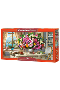 Obrázok pre Castorland Summer Flowers and Cup of Tea 4000 pcs Puzzle 4000 kusů Umění