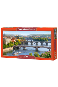 Obrázok pre Castorland Vltava Bridges in Prague 4000 pcs Puzzle 4000 kusů Město