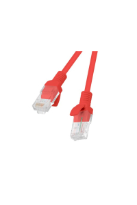 Obrázok pre PATCHCORD KAT.6 UTP 0.5M CZERWONY FLUKE PASSED LANBERG 10-PACK