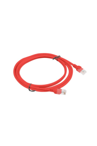 Obrázok pre PATCHCORD KAT.5E UTP 2M CZERWONY FLUKE PASSED LANBERG 10-PACK