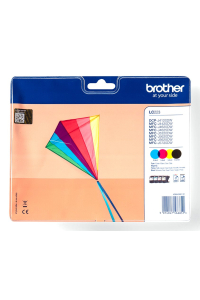 Obrázok pre Brother LC-223VALBP inkoustová náplň 4 kusů Originální Černá, Azurová, Purpurová, Žlutá